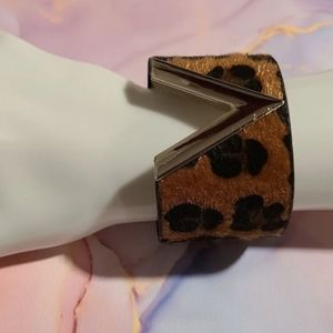 Leopard V Cuff Bracelet